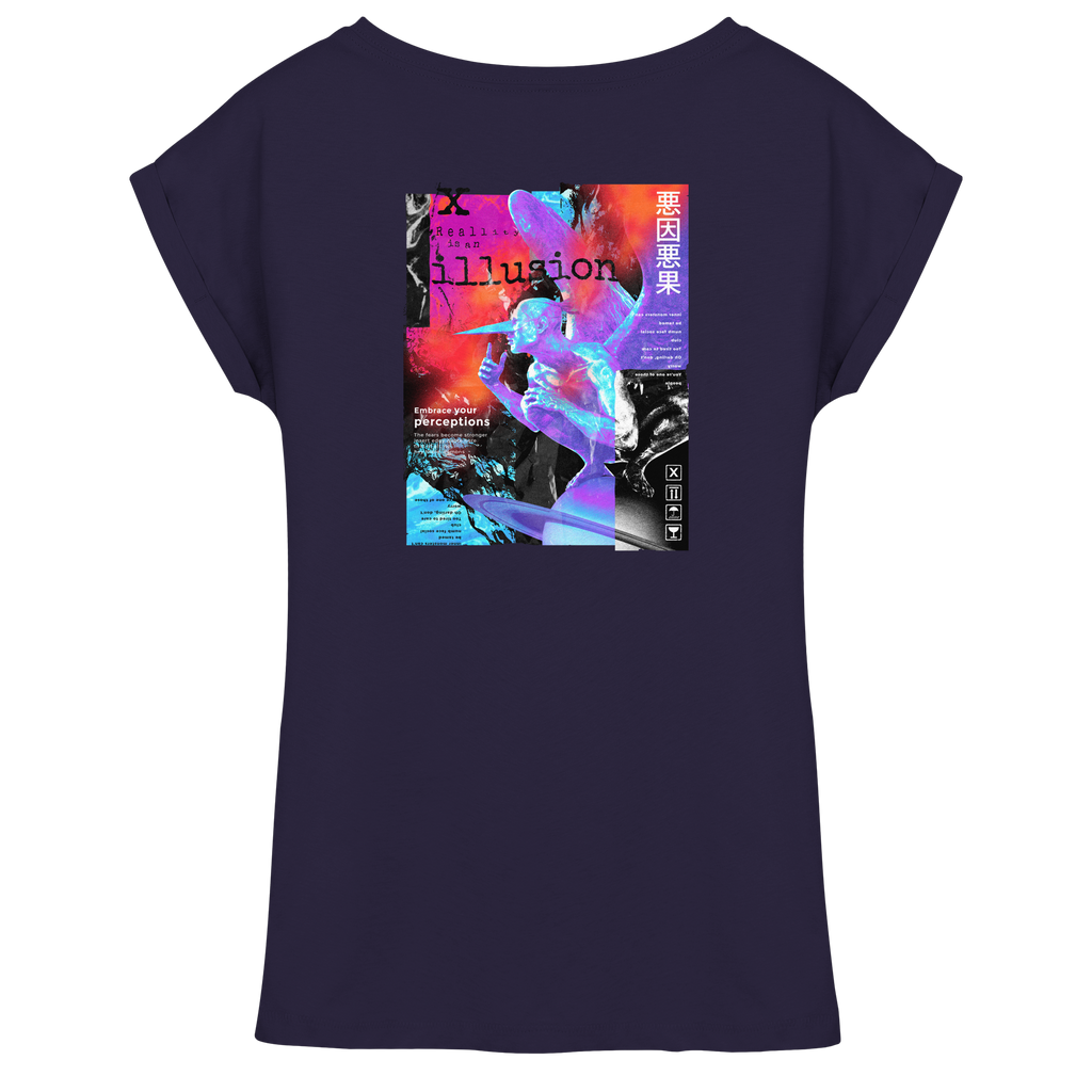illusion - Womens Extended Shoulder T-Shirt