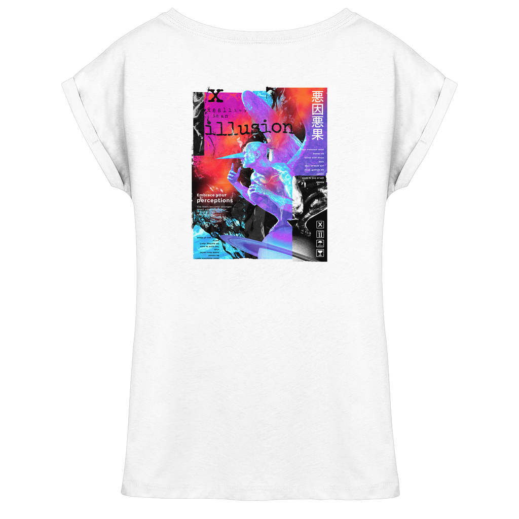 illusion - Womens Extended Shoulder T-Shirt