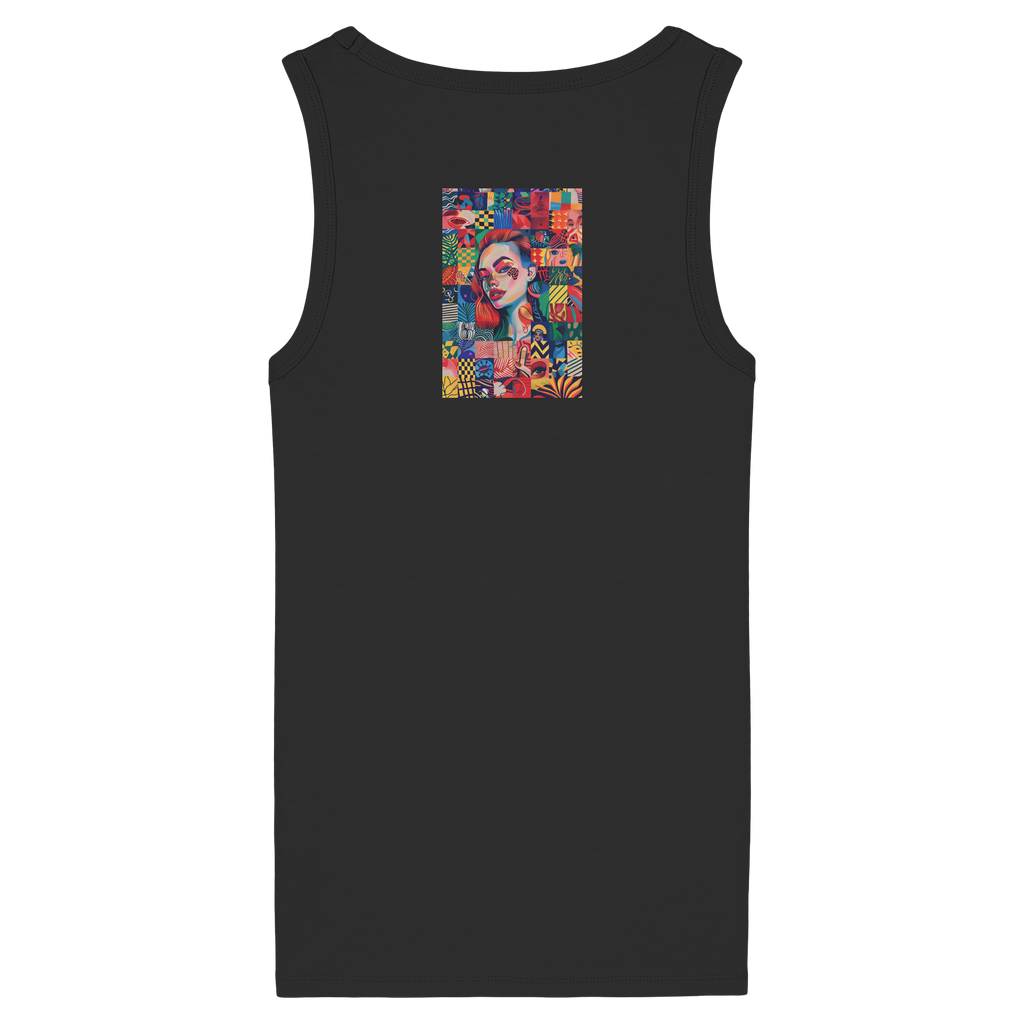 Abstrakt - Womens Organic Fitted Tank Top