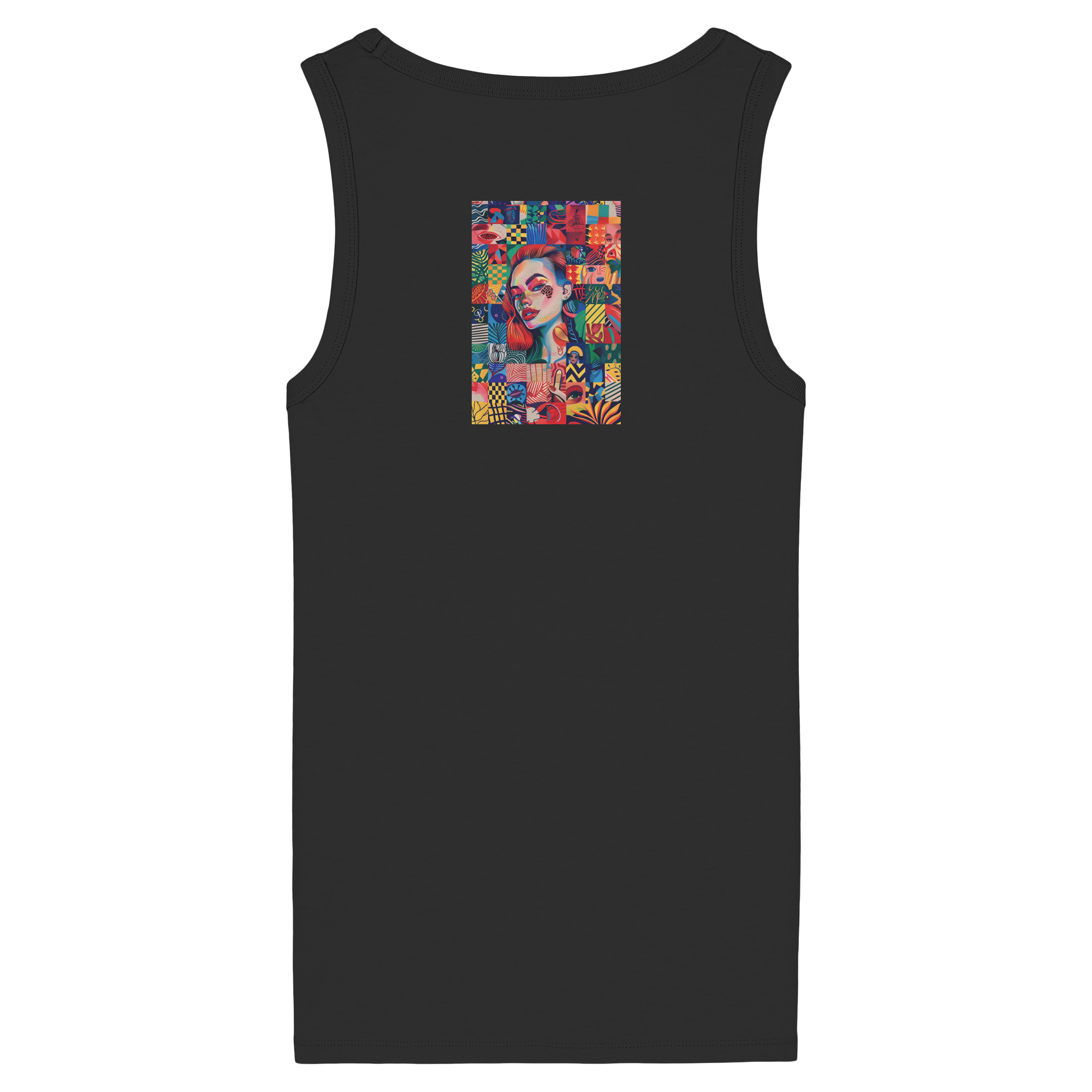 Abstrakt - Womens Organic Fitted Tank Top