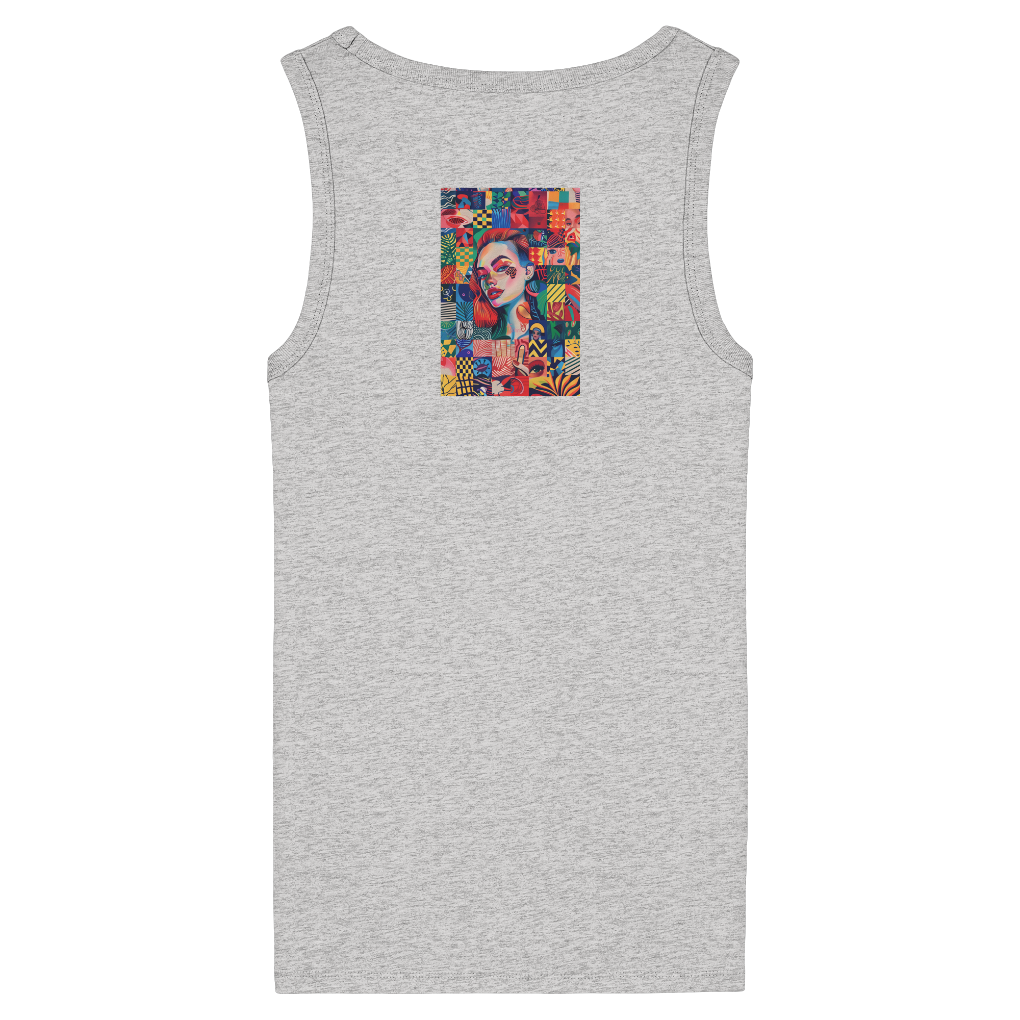 Abstrakt - Womens Organic Fitted Tank Top