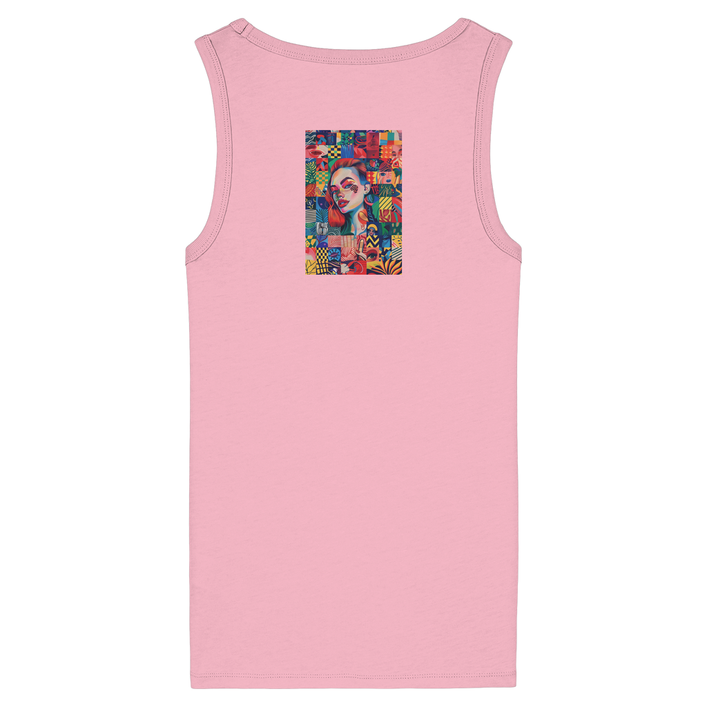 Abstrakt - Womens Organic Fitted Tank Top