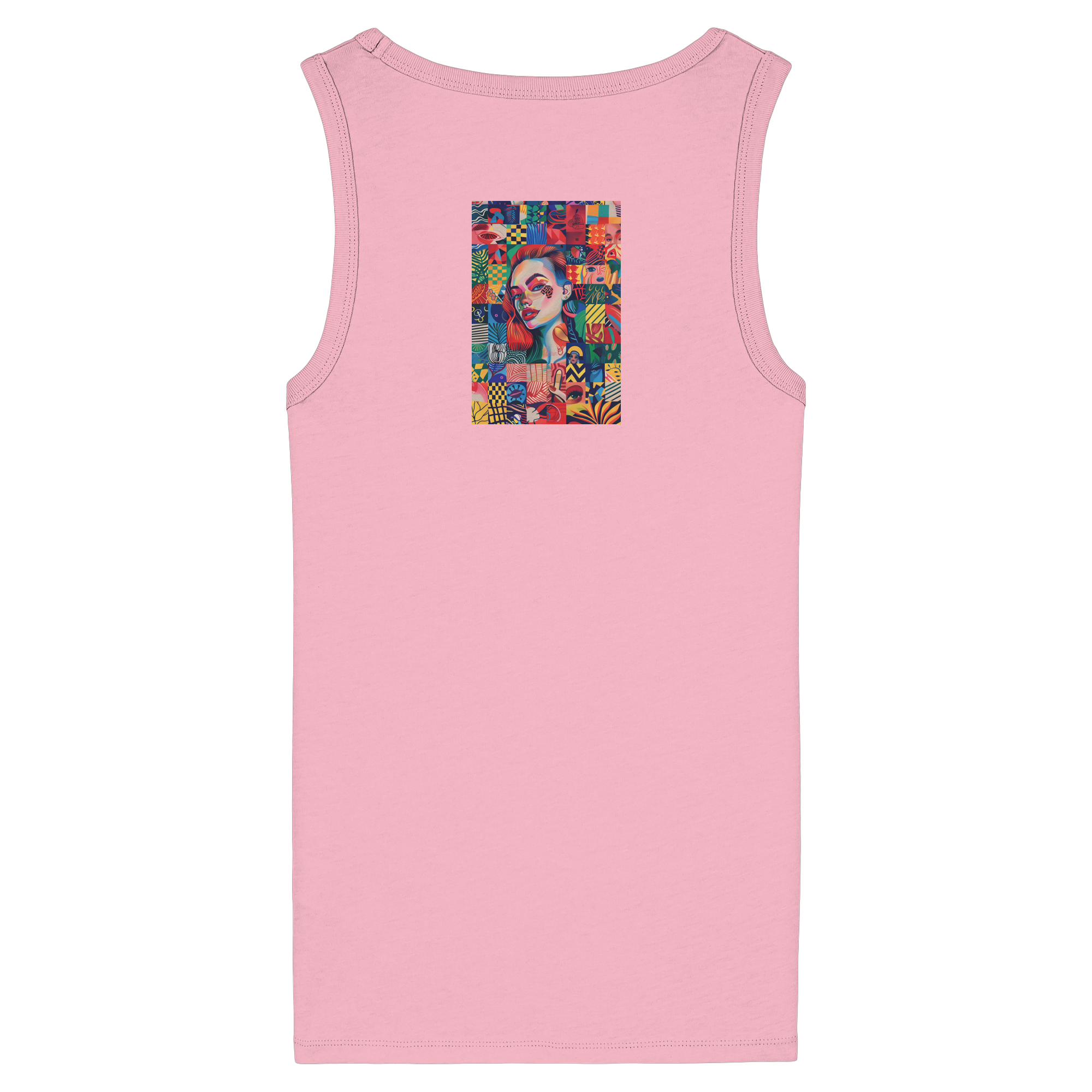 Abstrakt - Womens Organic Fitted Tank Top