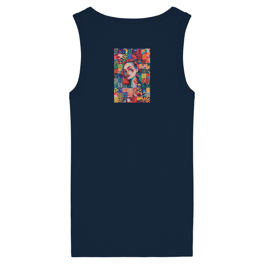 Abstrakt - Womens Organic Fitted Tank Top