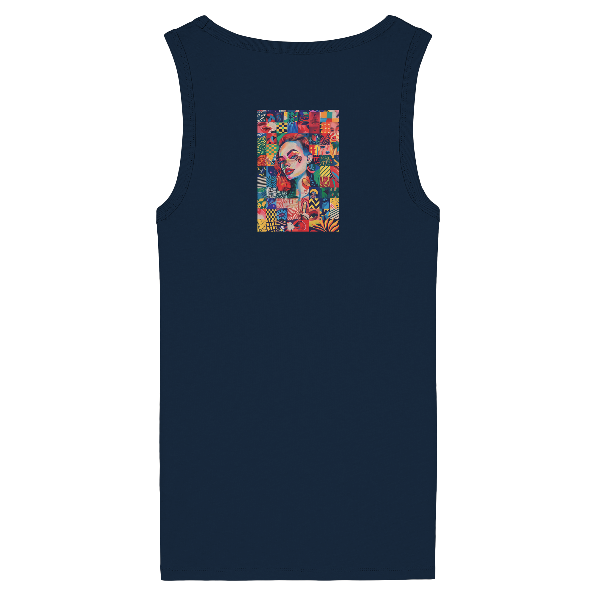 Abstrakt - Womens Organic Fitted Tank Top