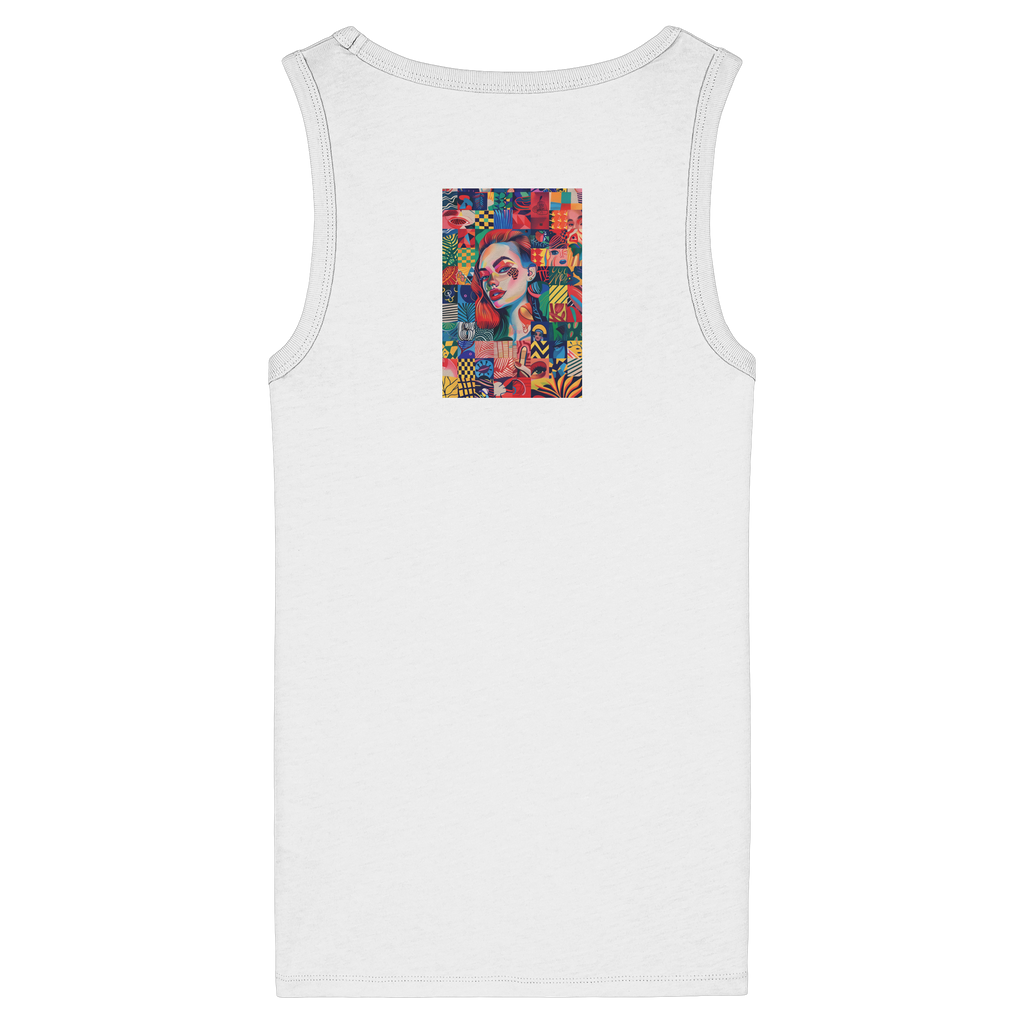 Abstrakt - Womens Organic Fitted Tank Top
