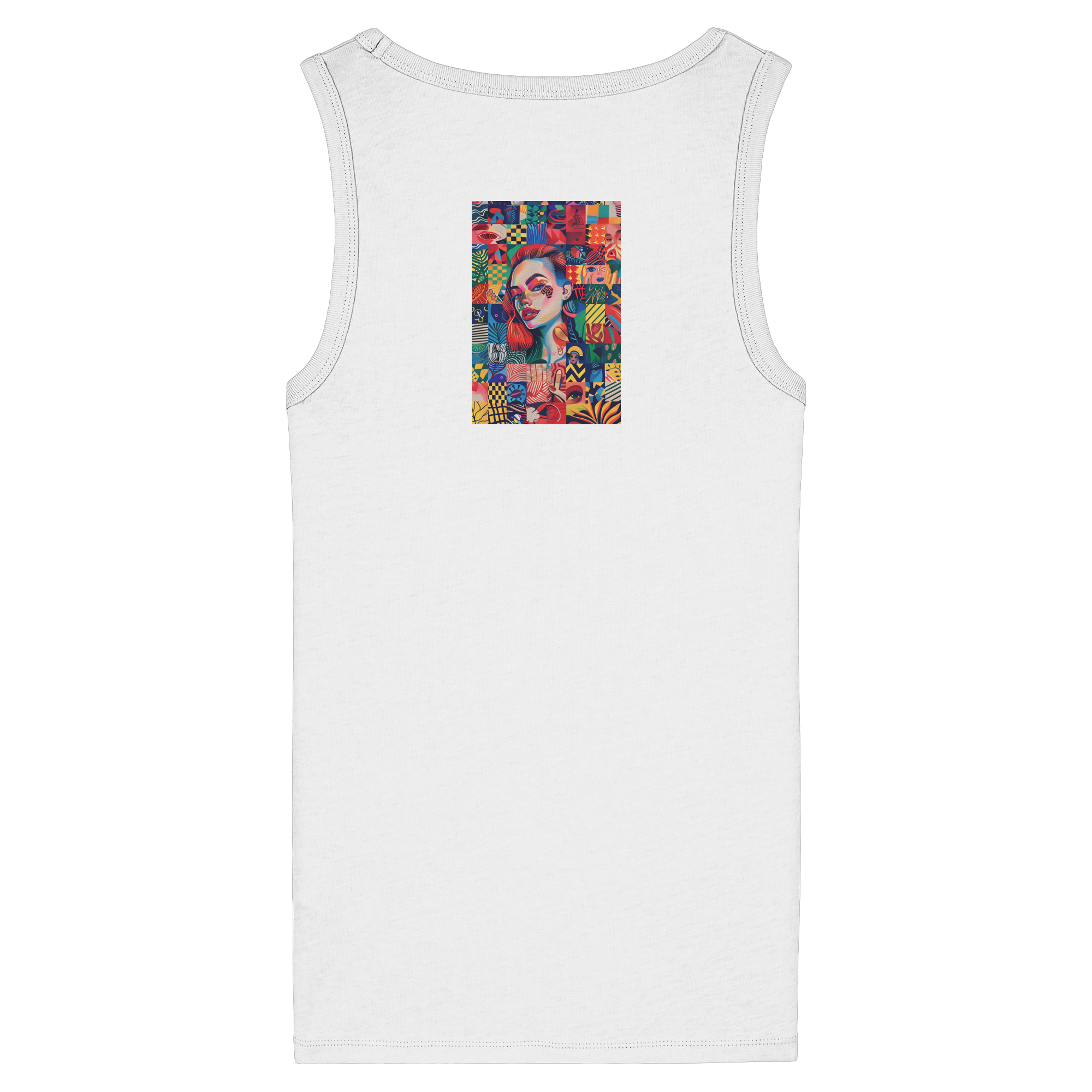 Abstrakt - Womens Organic Fitted Tank Top