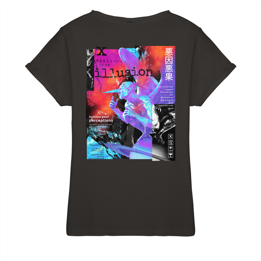 illusion - Womens Roll-Up T-Shirt