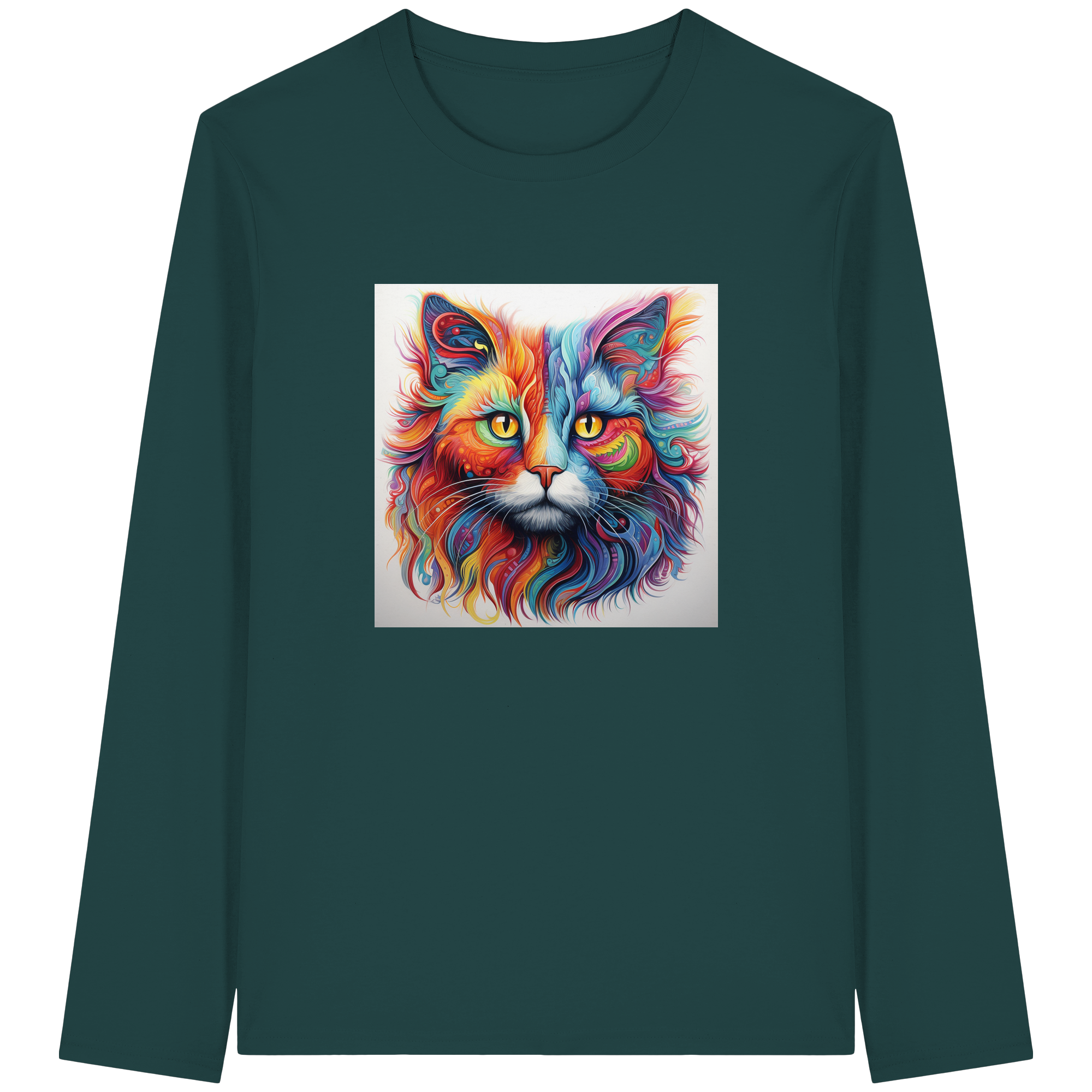 Color Cat - Organic Longsleeve T-Shirt