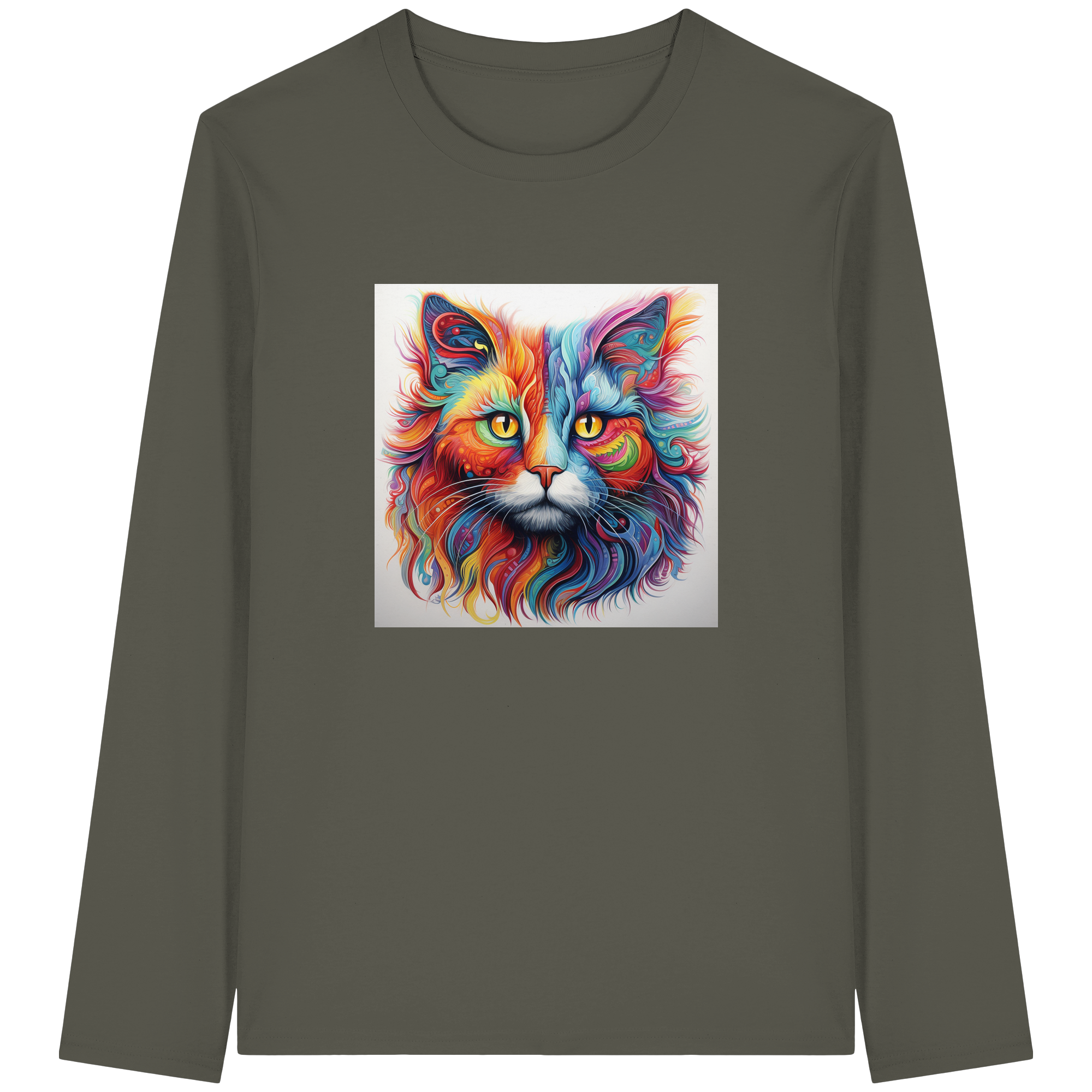 Color Cat - Organic Longsleeve T-Shirt