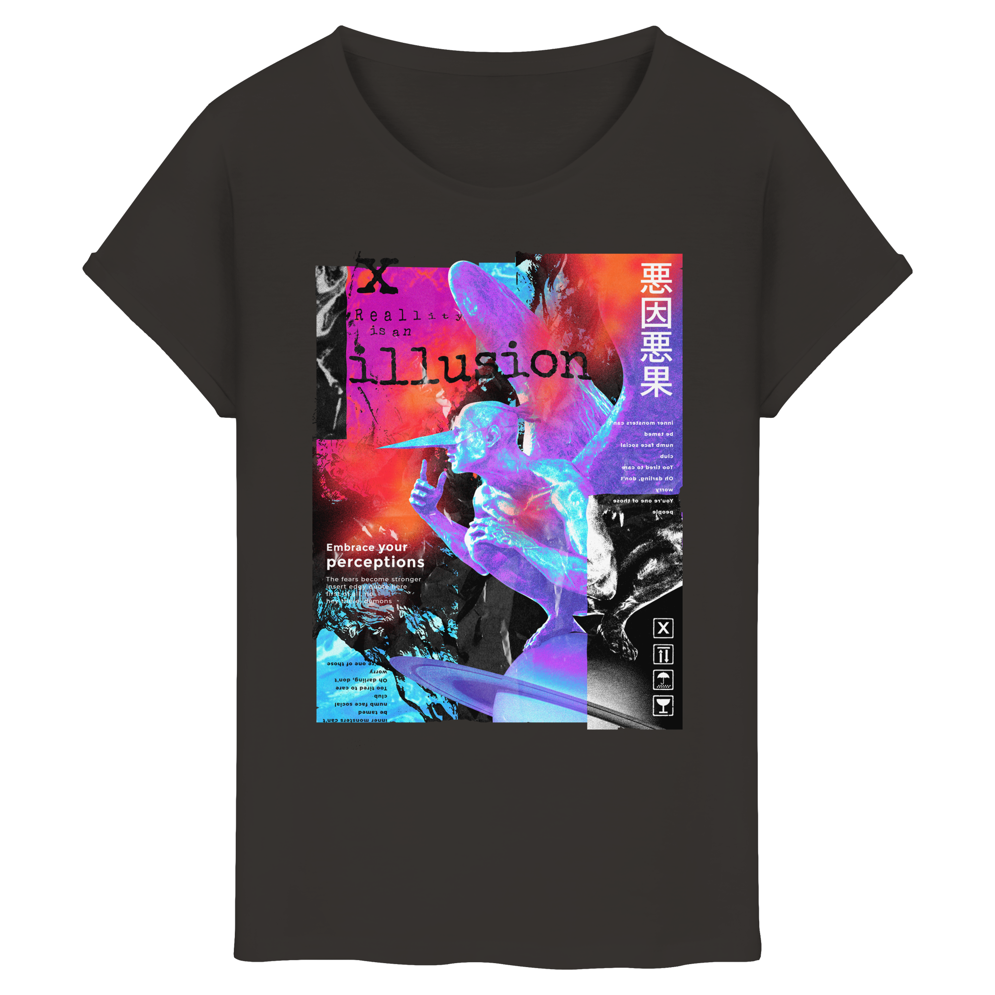 illusion - Roll-Up T-Shirt