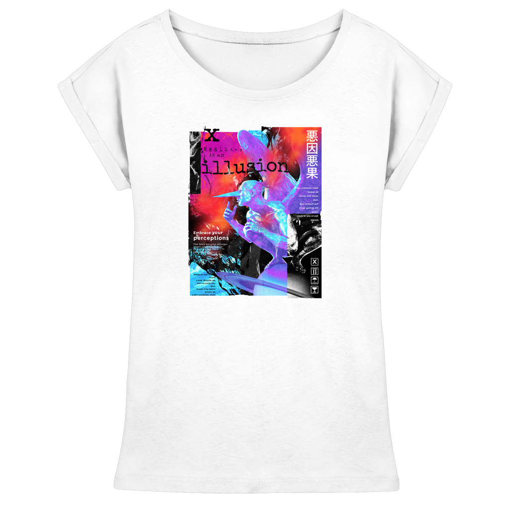 illusion - Womens Extended Shoulder T-Shirt